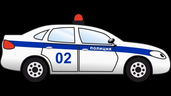 Машинка ДПС мультяшная