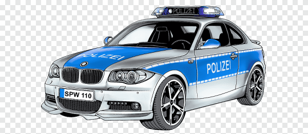 Машинка ДПС мультяшная