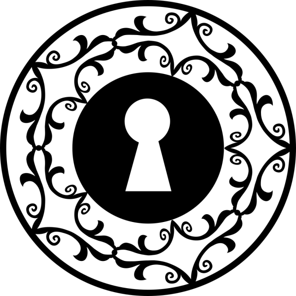 Замочная скважина трафарет