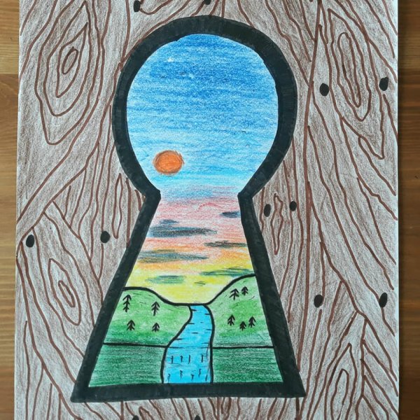 Замочная скважина контур