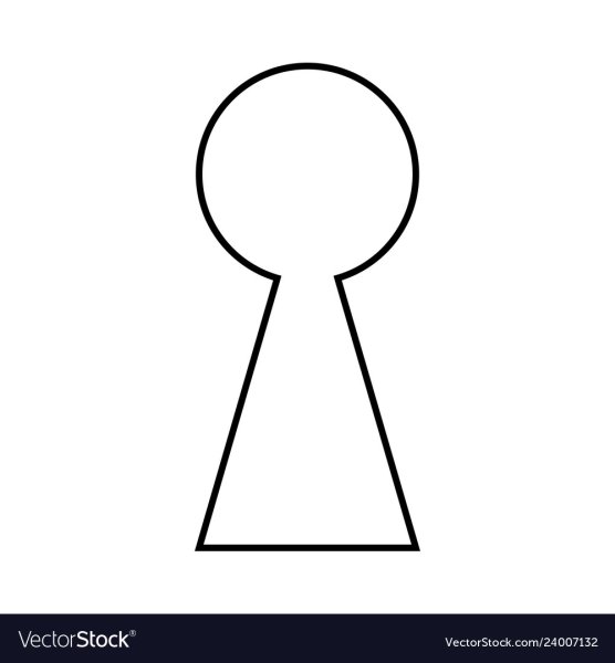 Замочная скважина трафарет