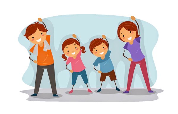 Спортивная семья мультяшные