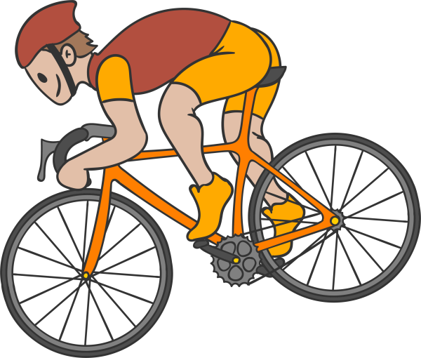 Велосипедист клипарт