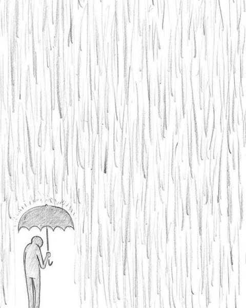 Дождь рисунок