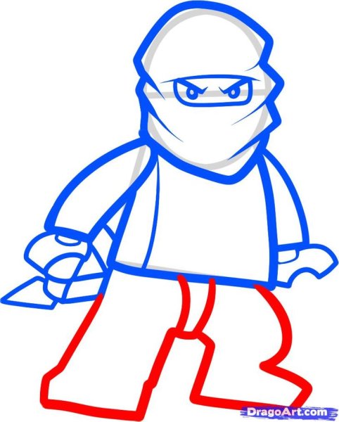 Нарисовать Ниндзяго Зейн