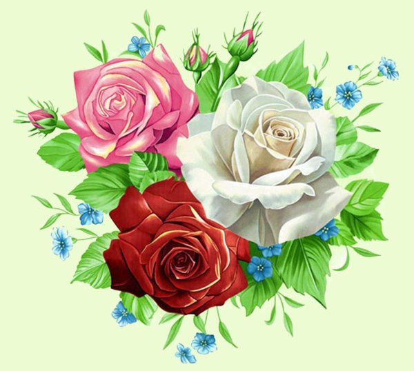 Нарисовать букет цветов