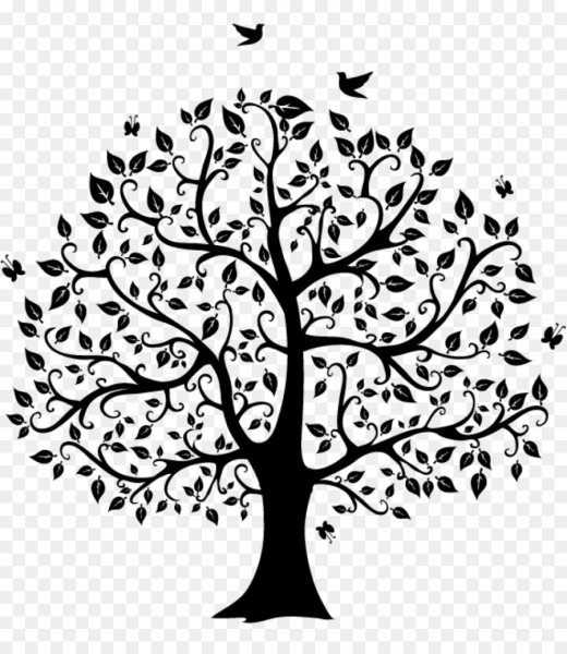 Красивый силуэт дерева