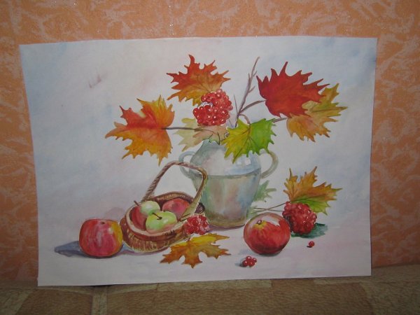 Осенний натюрморт рисование для детей