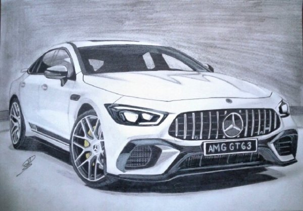 Рисунок Мерседес gt63s