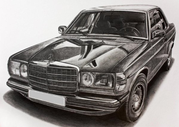Mercedes w123 шарж