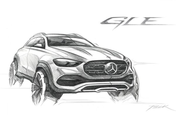 Mercedes GLE Sketch