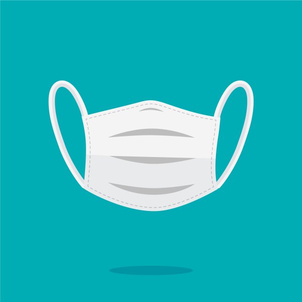 Маска медицинская иллюстрация