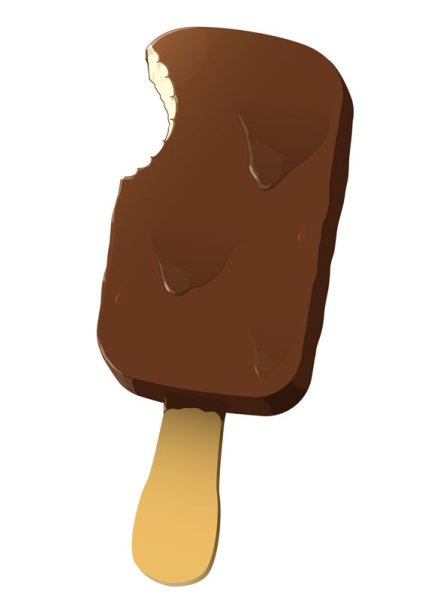 Откусанное мороженое