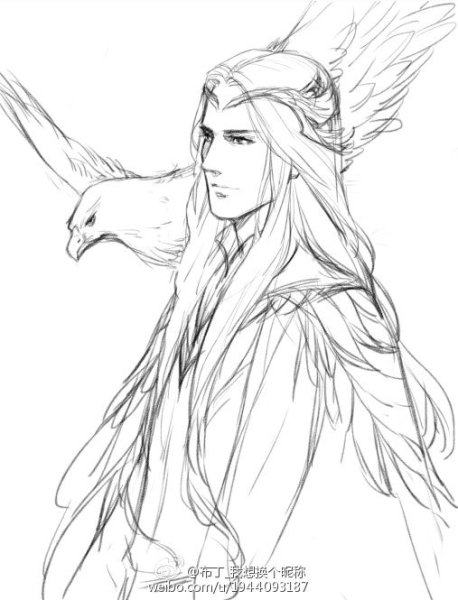 Милые эльфы карандашом