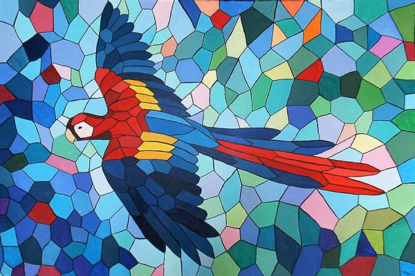 Рисование в стиле мозаики