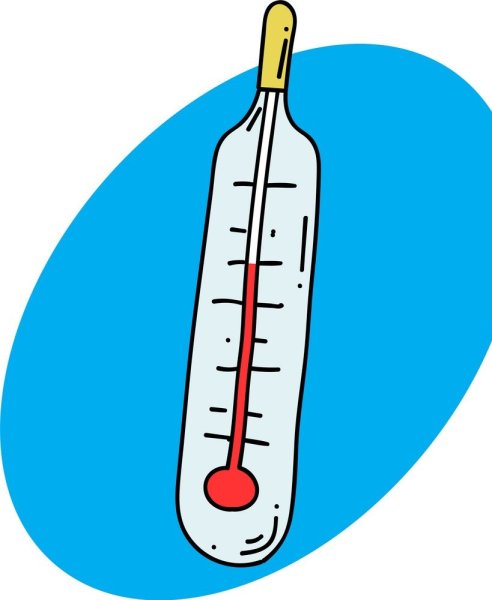 Чертеж термометра для измерения температуры воздуха