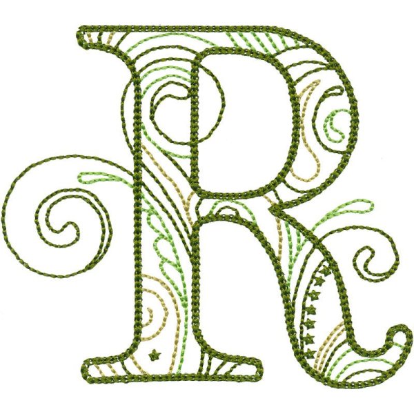 Буква р в разных стилях