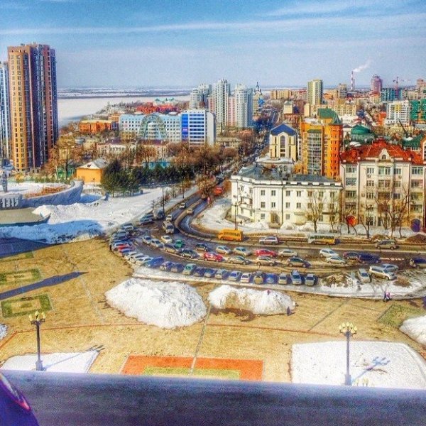 Городской пейзаж Хабаровска