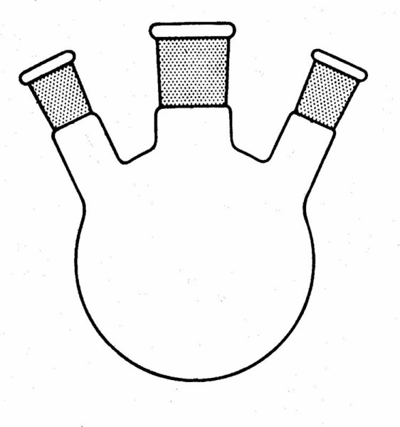 Двугорлая круглодонная колба