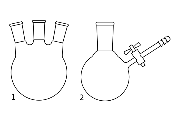 Трехгорлая колба