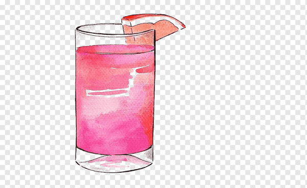 Стакан с розовой водой