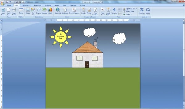 Рисунки в Ворде