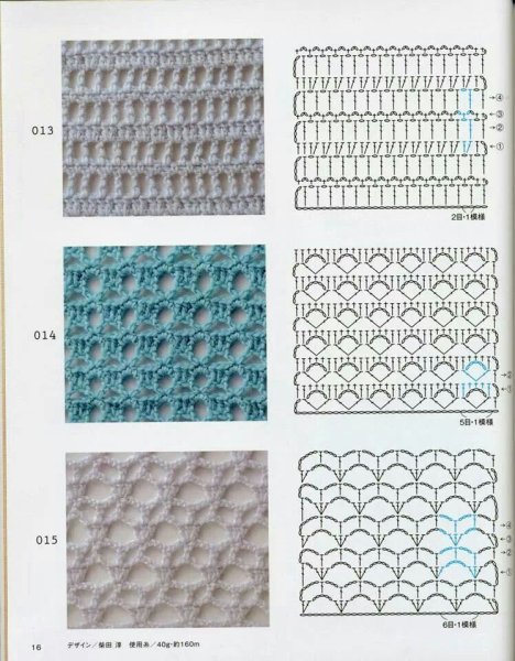 Узоры крючком со схемами