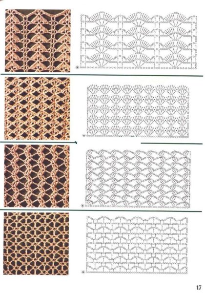 Простые схемы вязания крючком