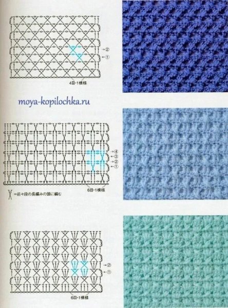 Плед веерочки крючком схемы вязание