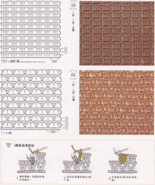 Узоры крючком