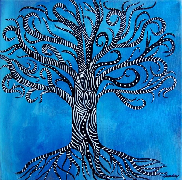 Декоративное рисование деревьев