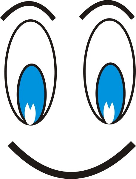 Глаза трафарет