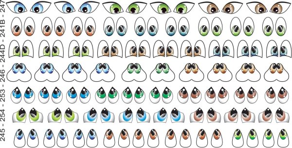 Маленькие глазки для поделок