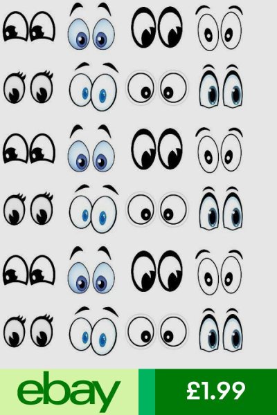 Трафарет глазки зайчика