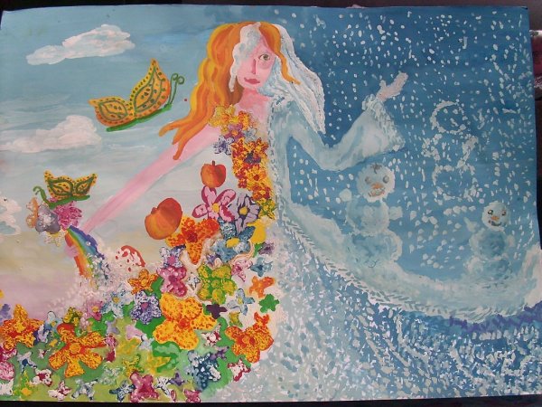 Рисунок на тему Зимушка зима в детский сад