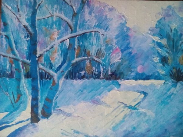 Детские зимние рисунки карандашом