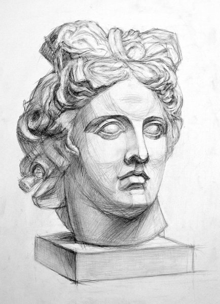 Гипсовая голова Диана, Артемида