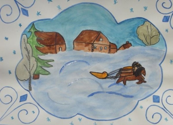 Рисунок красота зимы