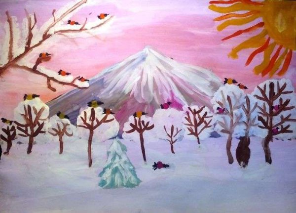 Зима с весной встречается