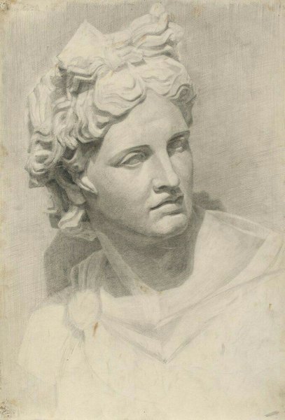 Аполлон Бельведерский голова гипс