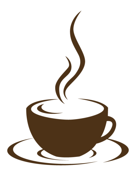 Трафарет чашка кофе