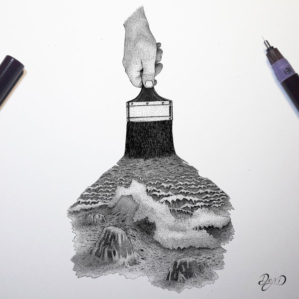 Графика чернилами