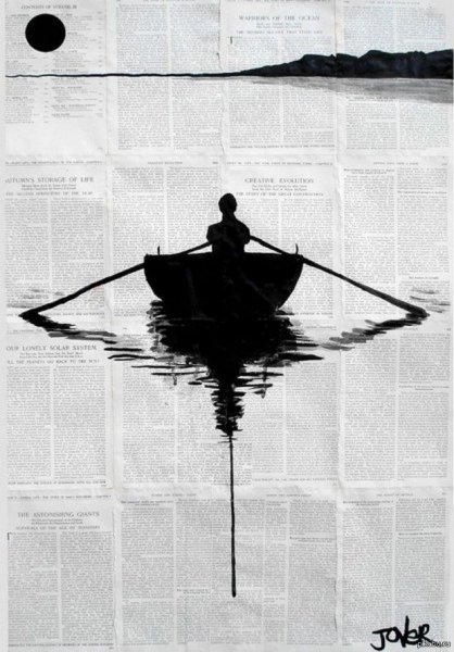 Силуэт тушью