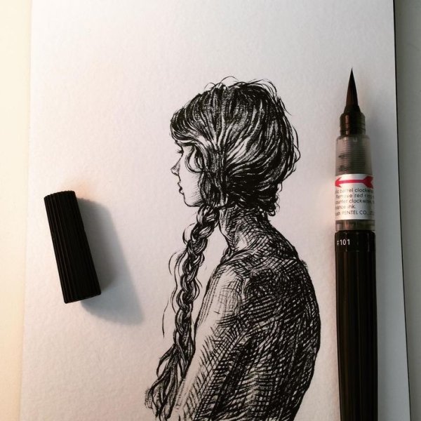 Зарисовки чернилами