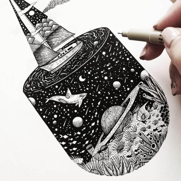 Дудлинг космос