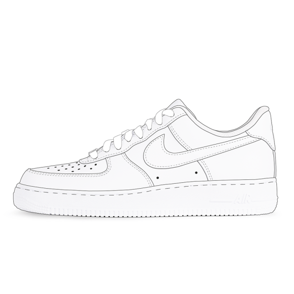 Nike Air Force 1 drawing