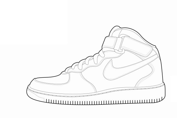 Nike Air Force 1 раскрасить