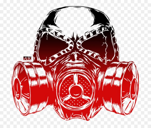 Череп в респираторе