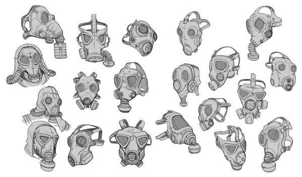Противогаз для рисования