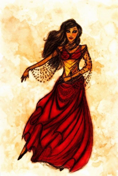 Эсмеральда в Красном платье